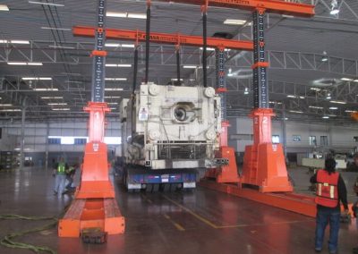 440 tons Gantry J&R - Loading of plastic injector, 1000 tons of work in automotive plant (B)